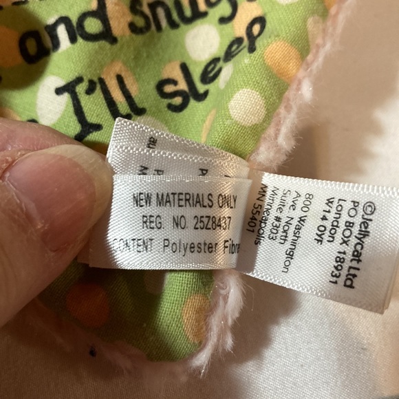 Little Jellycat Sleepy Bunny Book Pink Infant Easter Plush - Picture 8 of 11